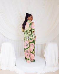 Silk Pj Set (Island Bloom)