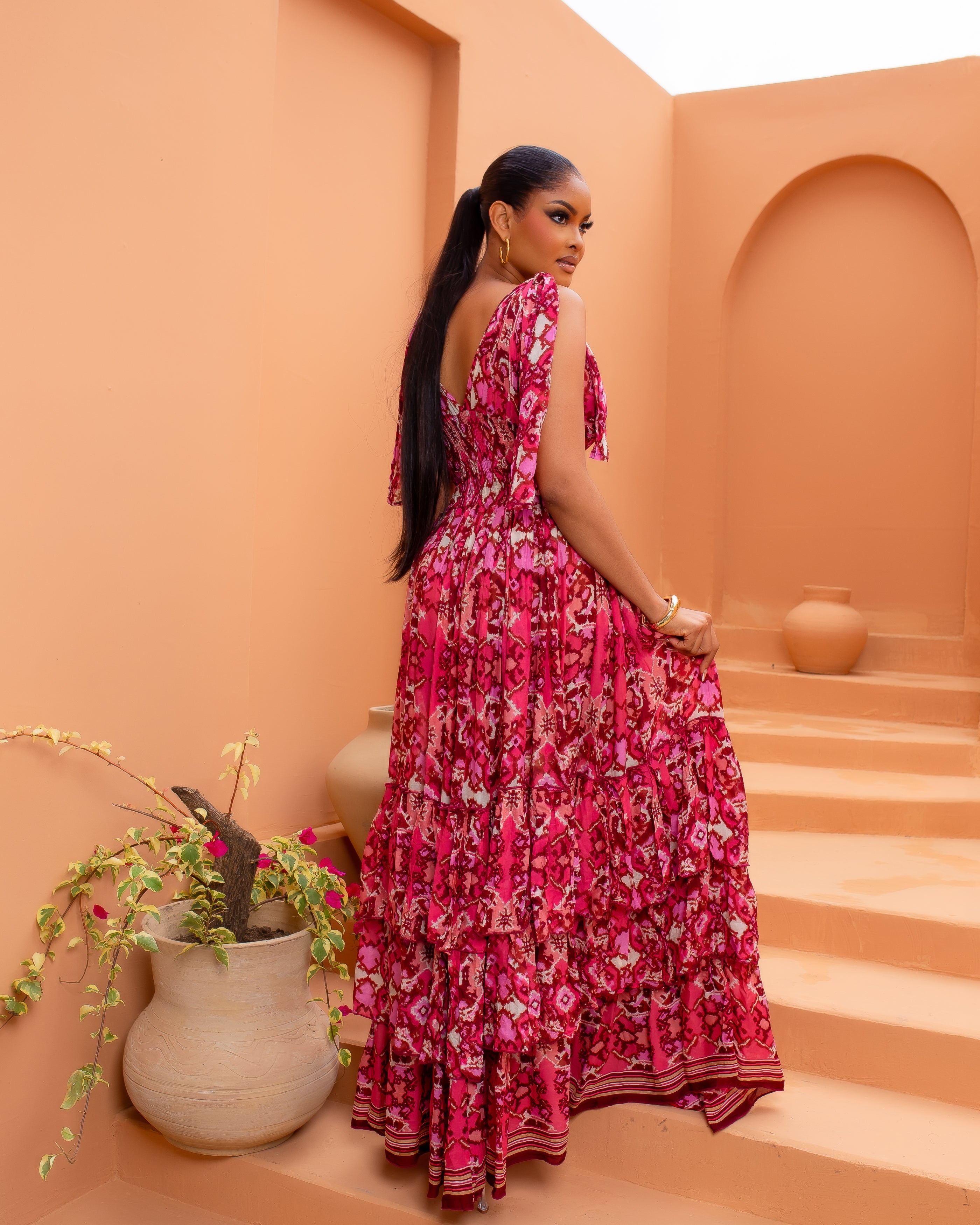 Karesi Dress (Pink Mirage)