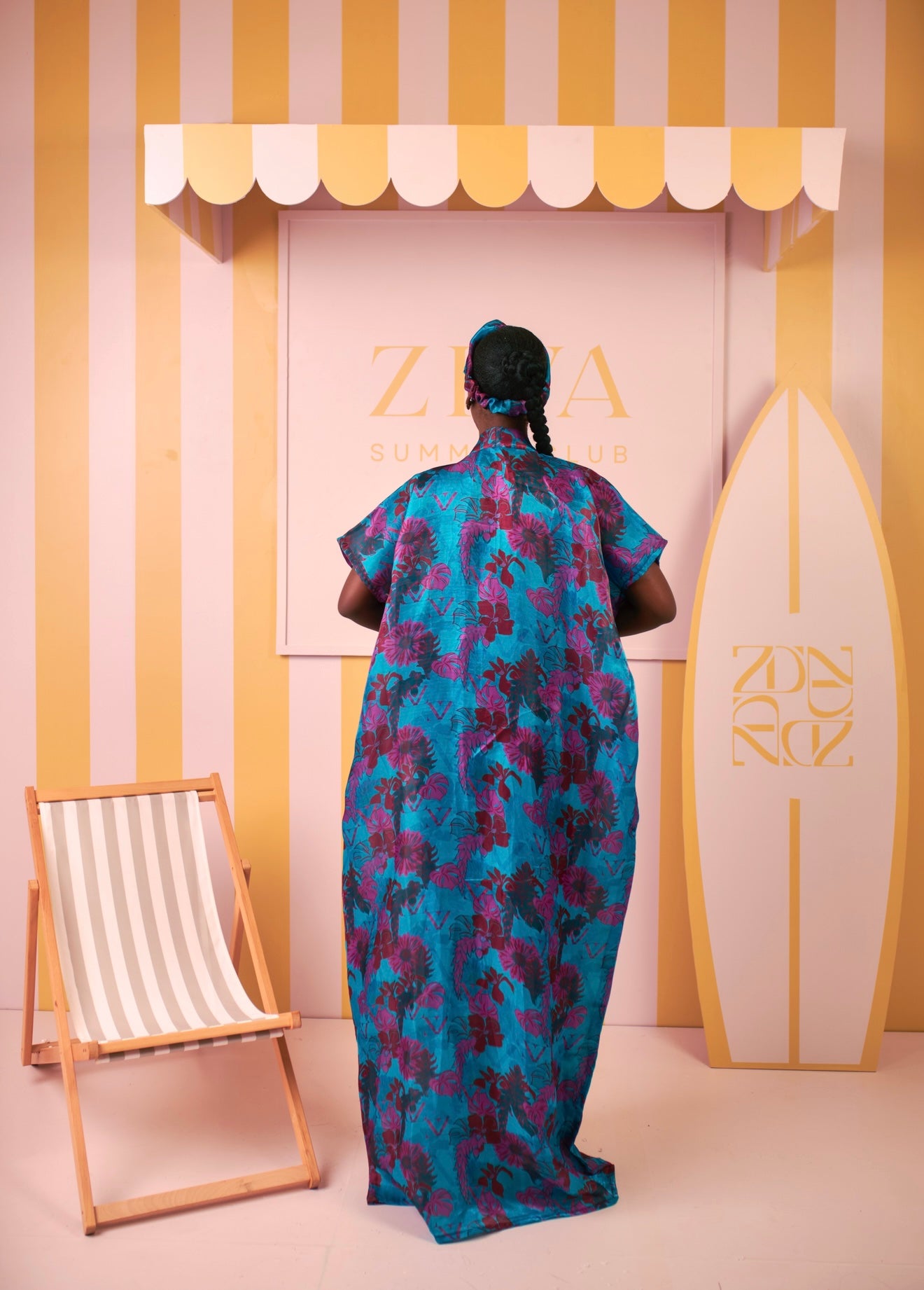 Amaya Dress & Kimono Set (Orchid Reef Print)