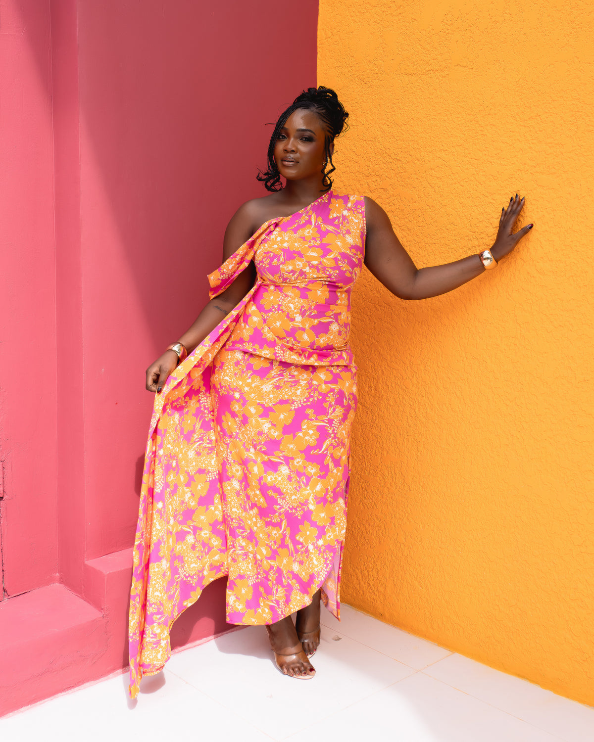 Yaya Dress (Sunset Blossom Print)