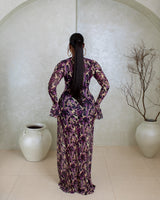 Milan Mesh Dress (Plum Mirage Print)