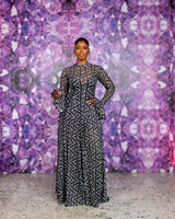Neriah Mesh Dress (Ziva custom Print)