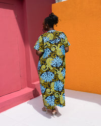 Ife Ankara Bubu(Lotus Mosaic Print)