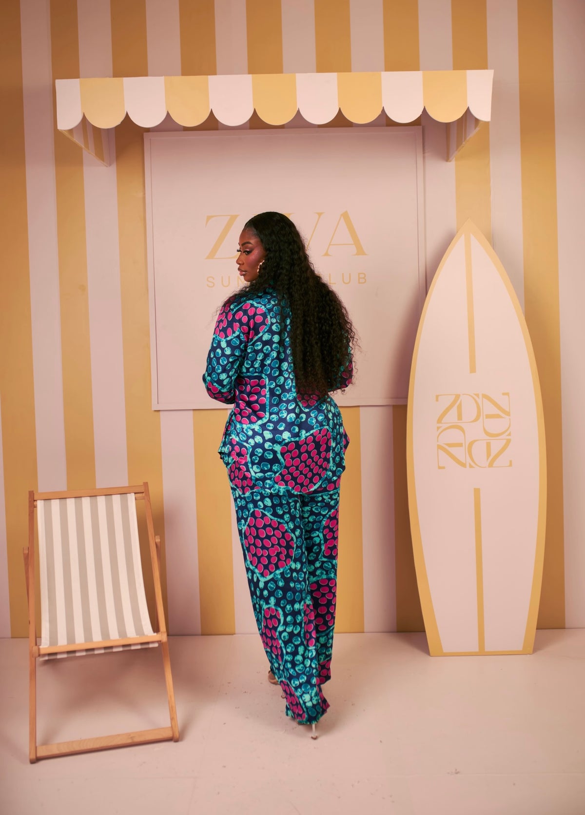 Silk PJ Set(Pebble Mosaic Print)
