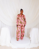 Silk Pj Set (Rosy Mirage)