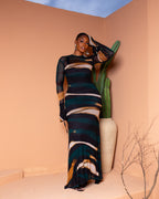 Vienna Mesh Dress (Desert Dusk)