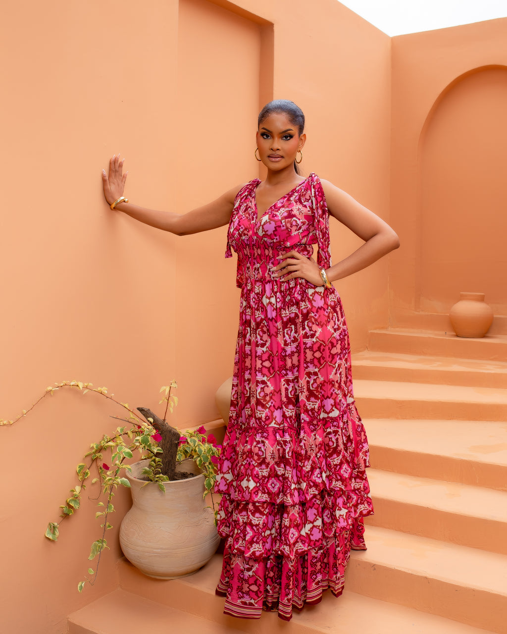 Karesi Dress (Pink Mirage)