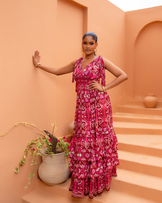 Karesi Dress (Pink Mirage)