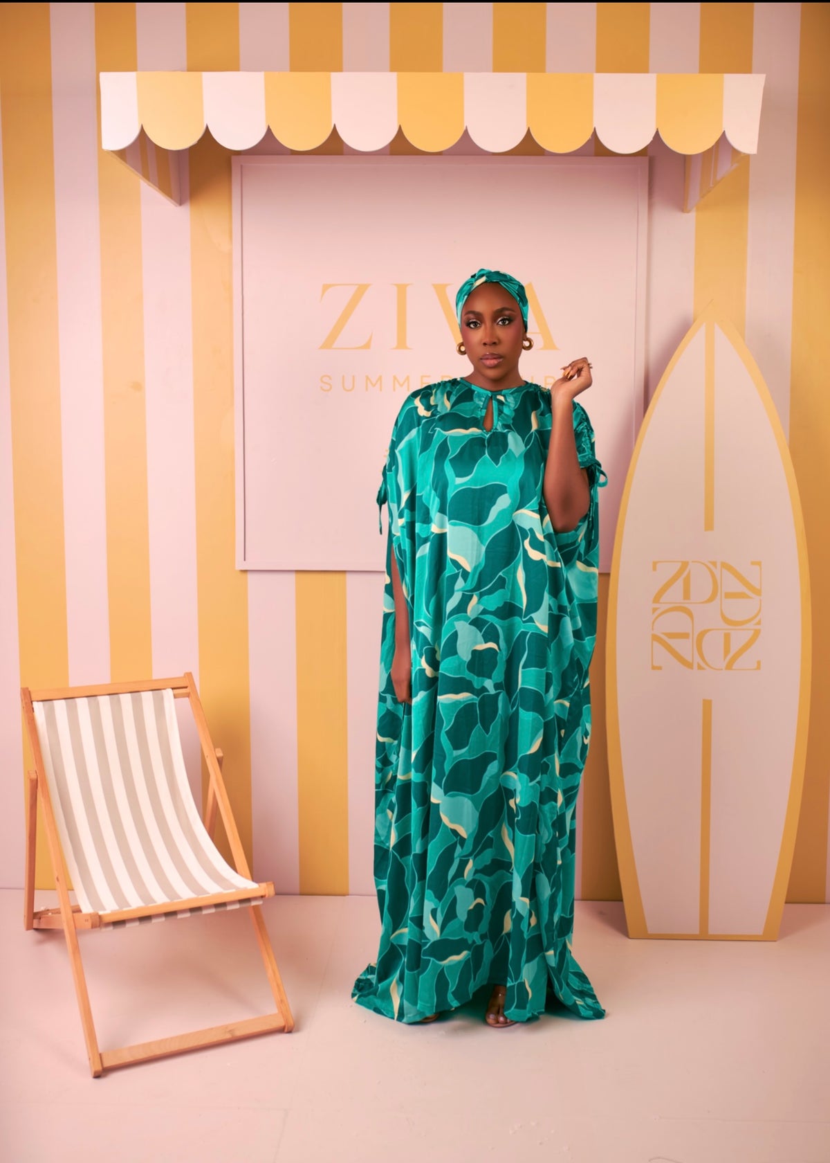 Aminah Silk Bubu (Tidal Reef Print)