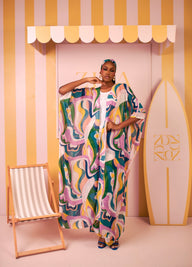 Favor Kimono Set (Pastel Mirage Print)