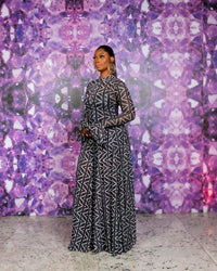 Neriah Mesh Dress (Ziva custom Print)
