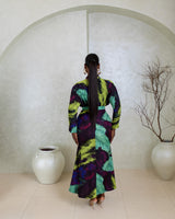 Velar Skirt Set(Ink Mirage Print)