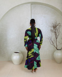 Velar Skirt Set(Ink Mirage Print)