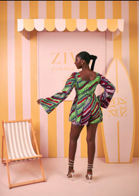 Abeni Ankara Short Set (Rhythm Print)