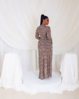 Milan Mesh Dress (Mocha Bell)