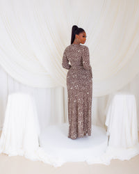 Milan Mesh Dress (Mocha Bell)