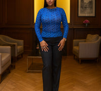 Kairo Custom Ziva Mesh Top (Blue)