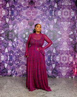 Neriah Mesh Dress (Ziva custom Print)