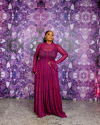 Neriah Mesh Dress (Ziva custom Print)