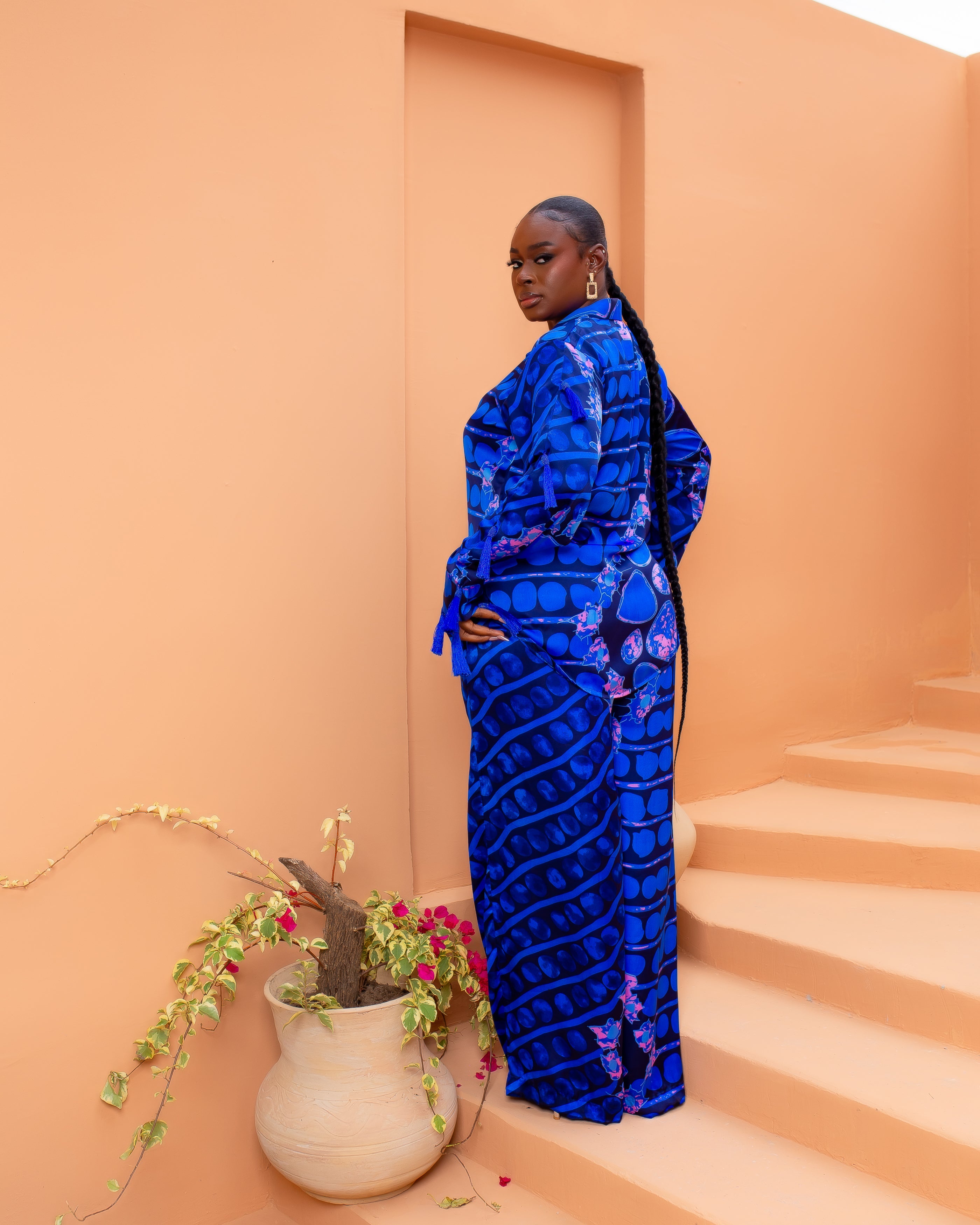 Tassle Silk Set (Midnight Ripple)