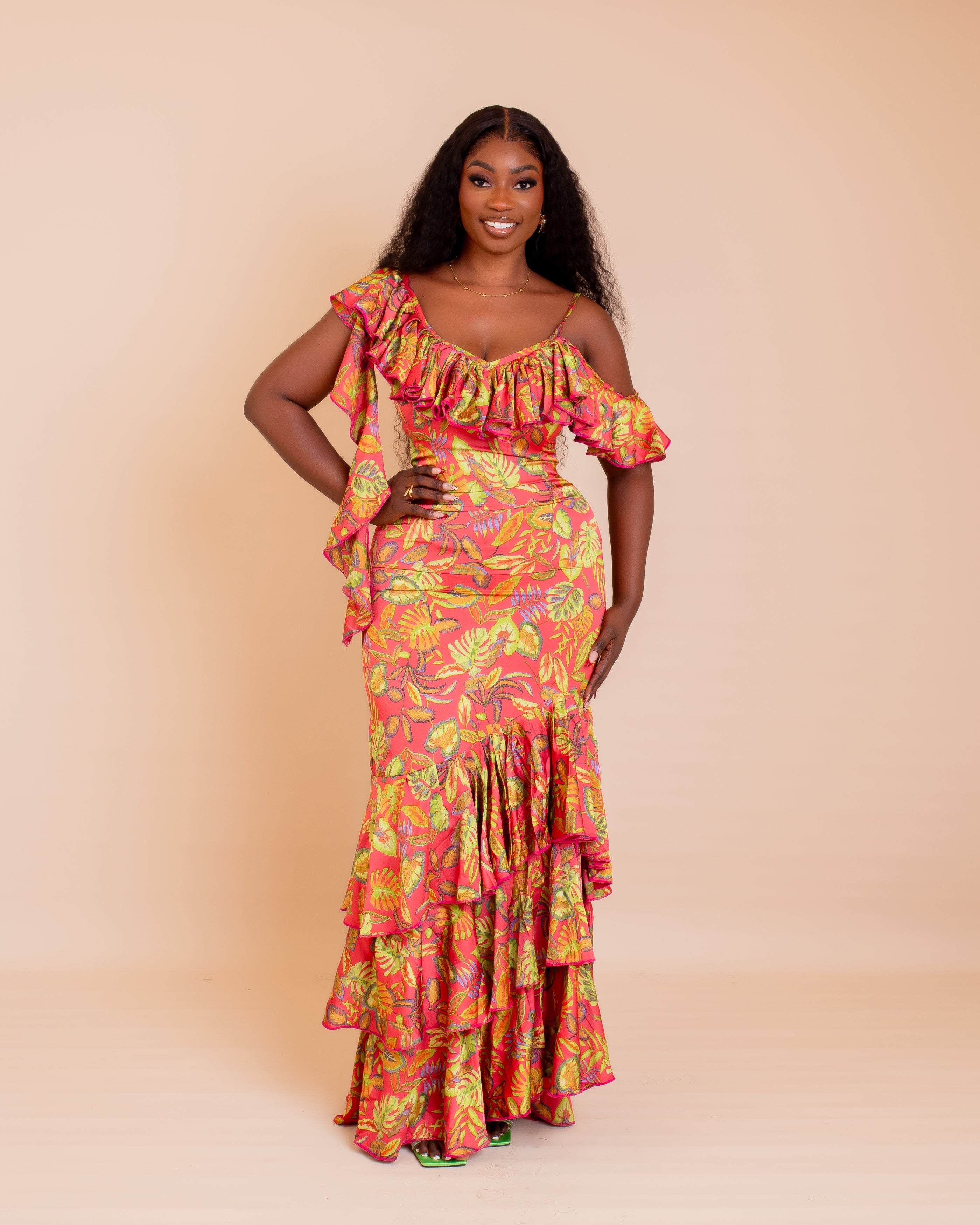 Ariana Dress (Sunset Flora)