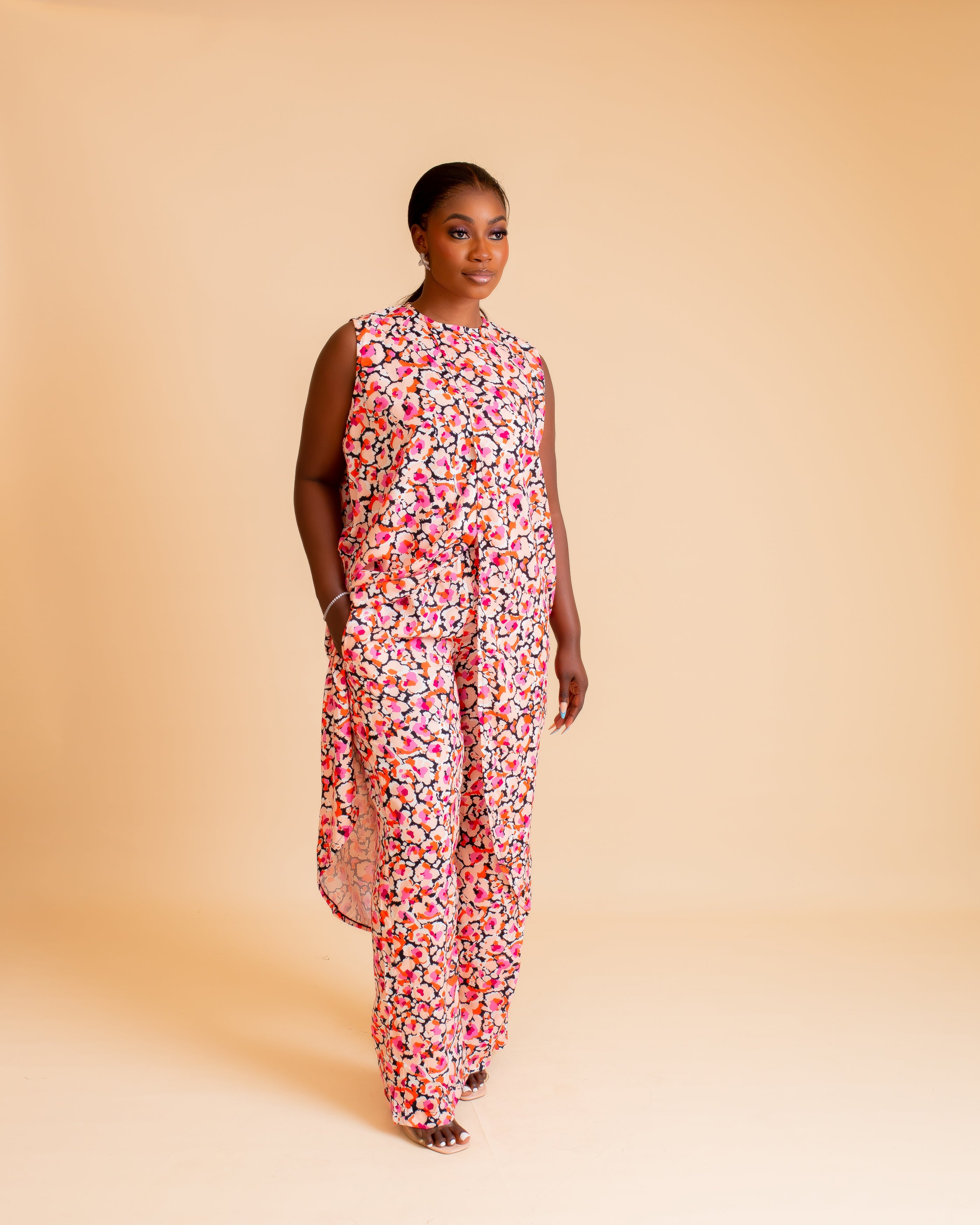 Calista Pants Set (pink)