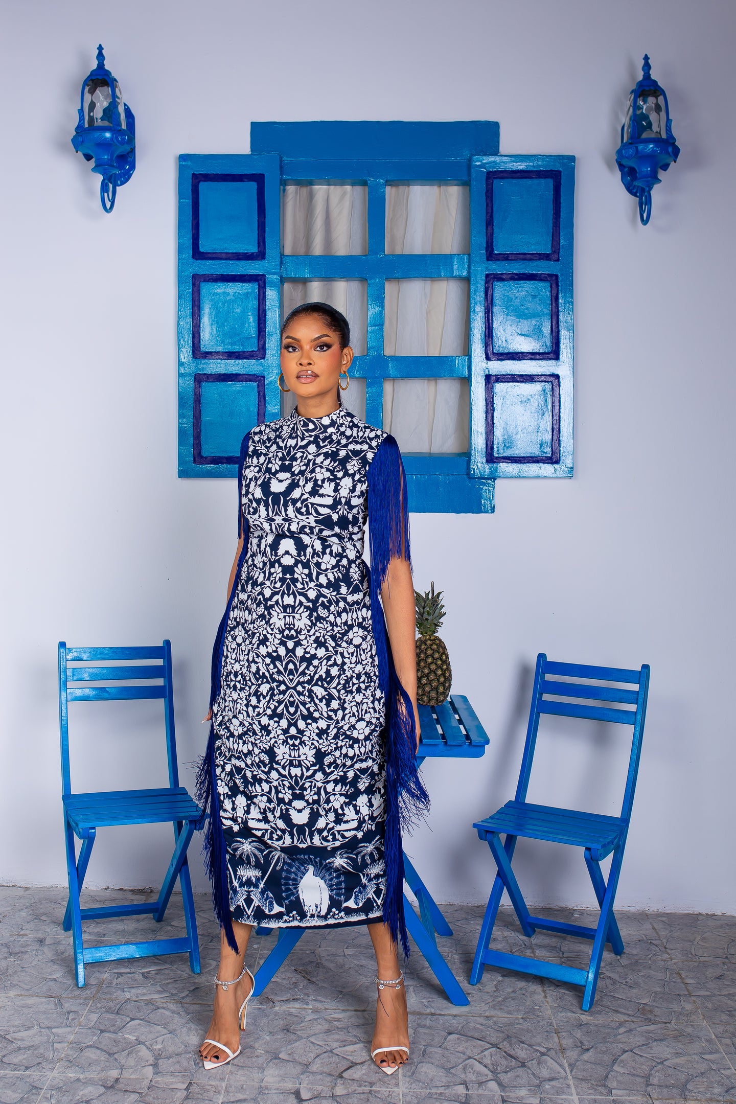 Petra Dress (Blue Escape)