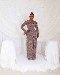 Milan Mesh Dress (Mocha Bell)