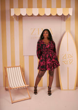 Kiara Ruffle Dress(Petal Haze Print)
