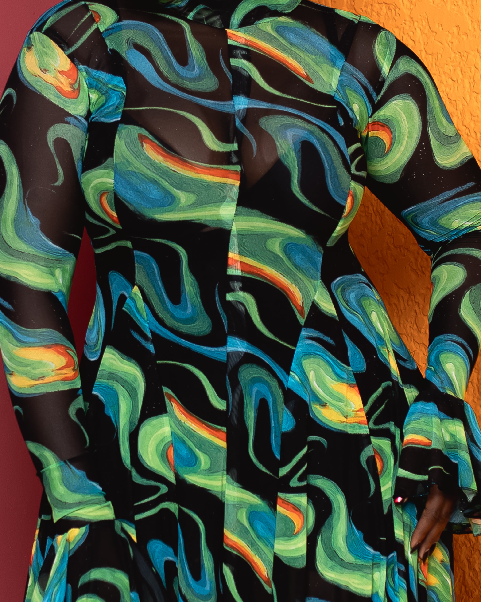 Neriah Dress (Aurora Tide Print)
