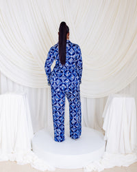 Autumn Crystal Sleeve PJ Set (Blue Bells)