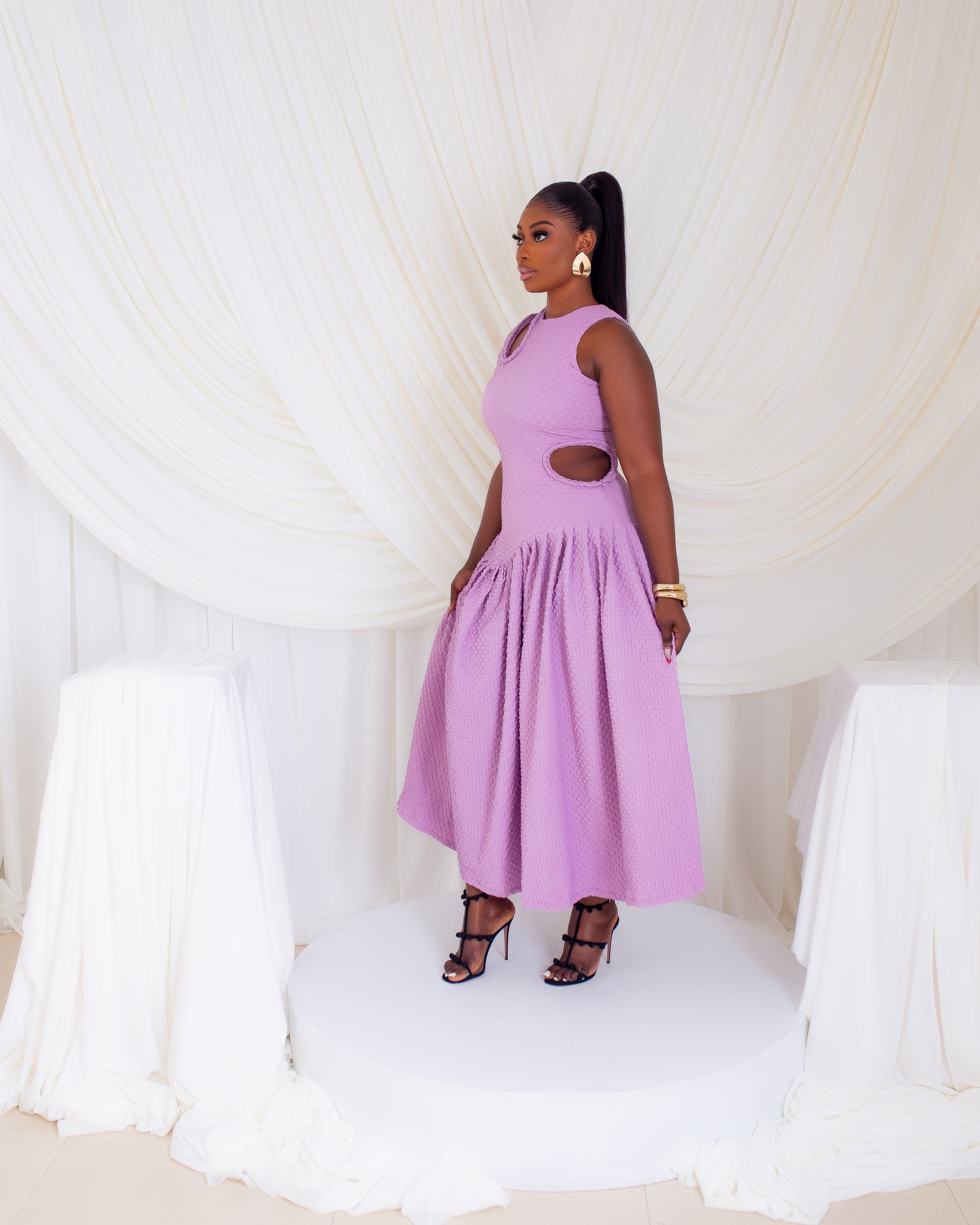 Zaraia Dress (Soft Lilac)