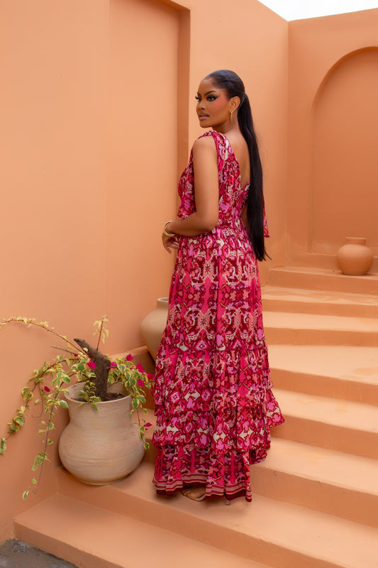 Karesi Dress (Pink Mirage)