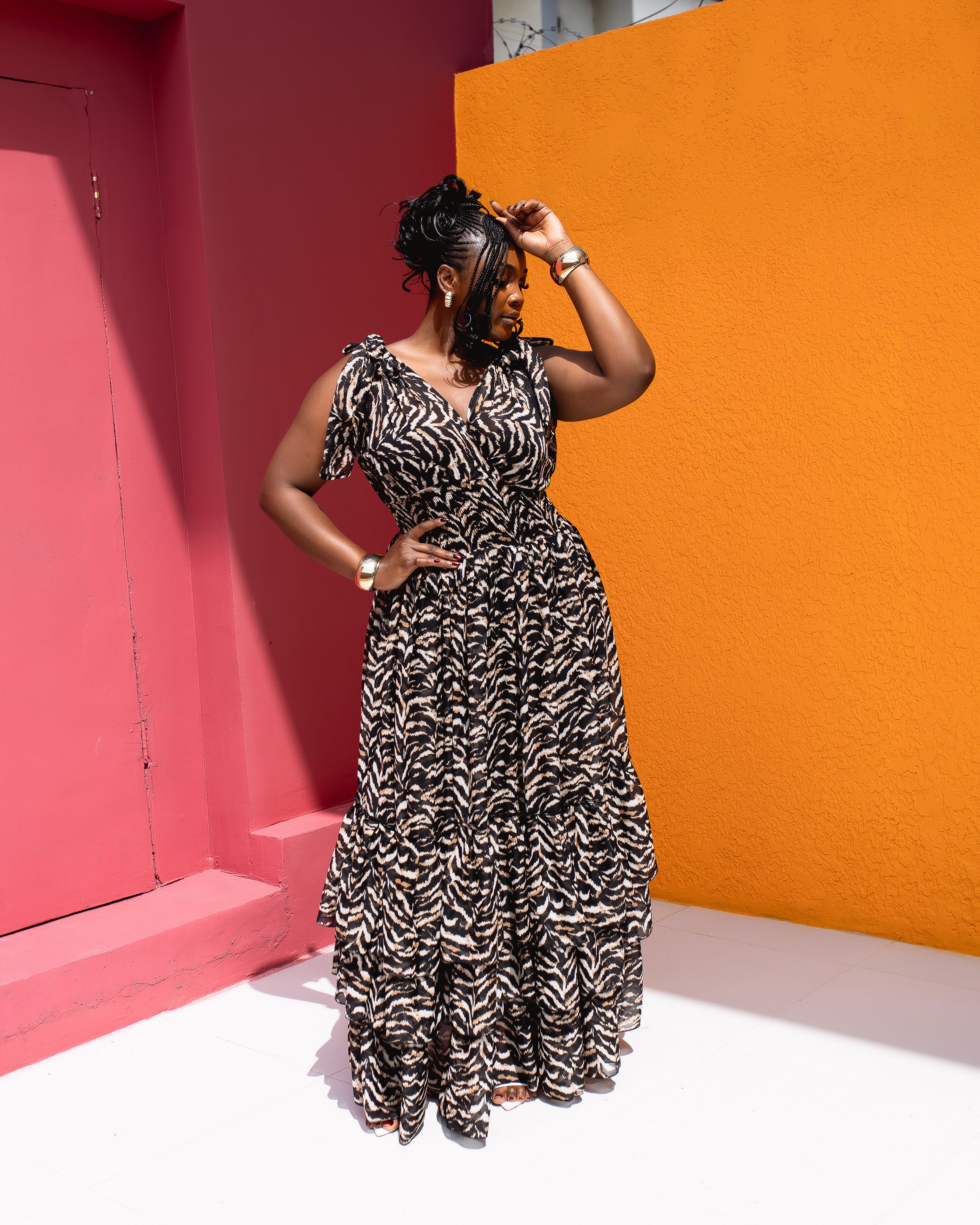 Karasi Dress (Midnight Safari Print)