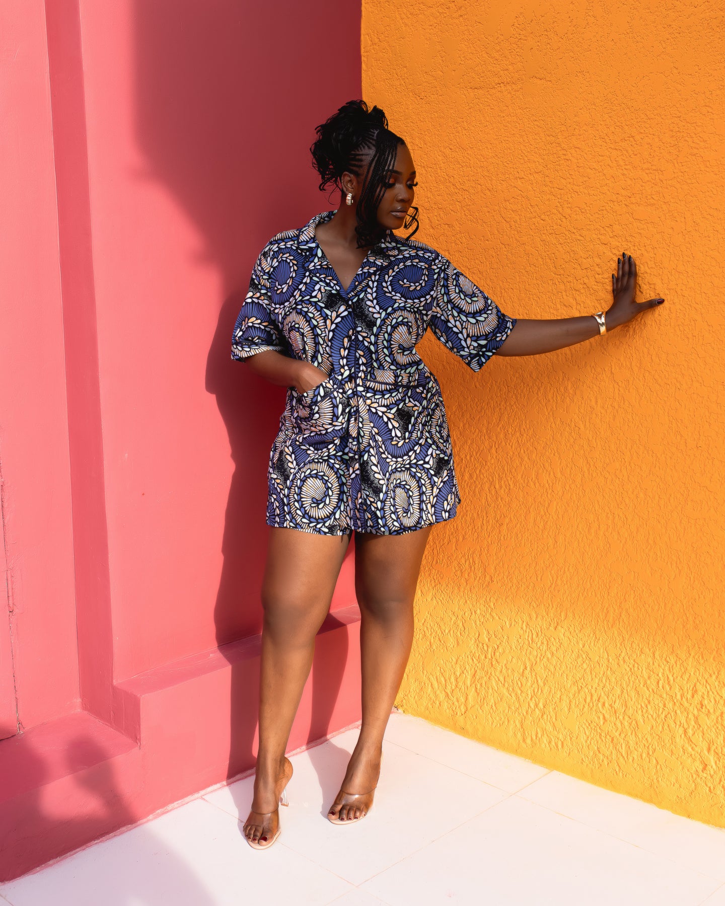 Aduke Ankara Short Set (Halo print)