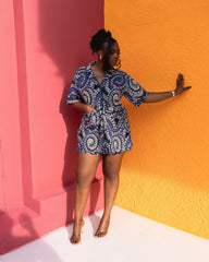 Aduke Ankara Short Set (Halo print)