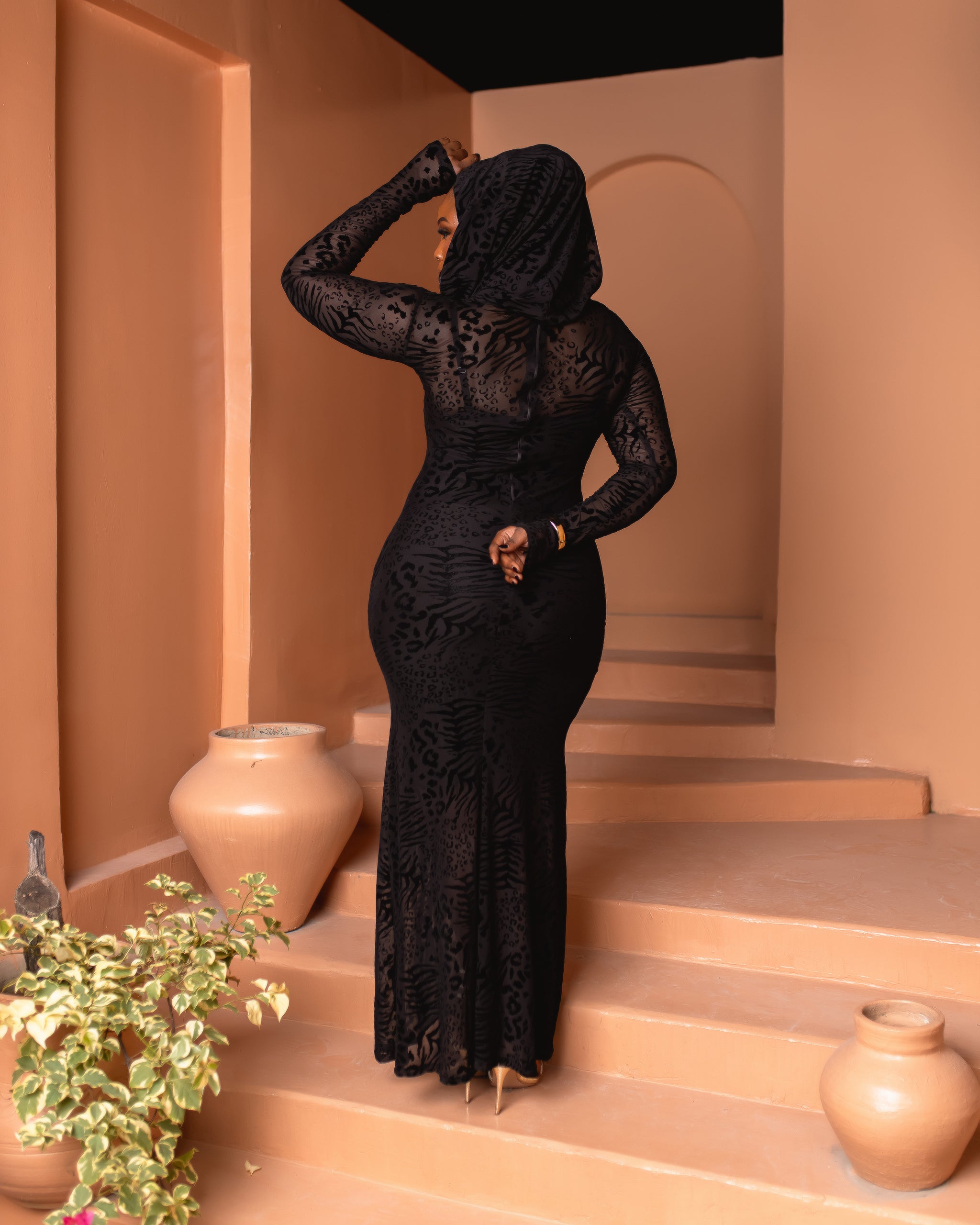 Maryam Transformer Dress (Shadow Veil Print)