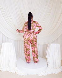 Silk Pj Set (Rosy Mirage)