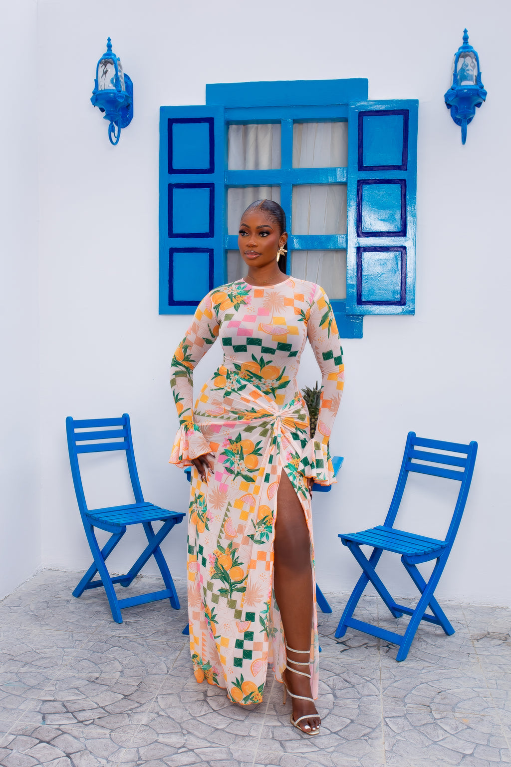 Milan Mesh Dress (Tropicália)