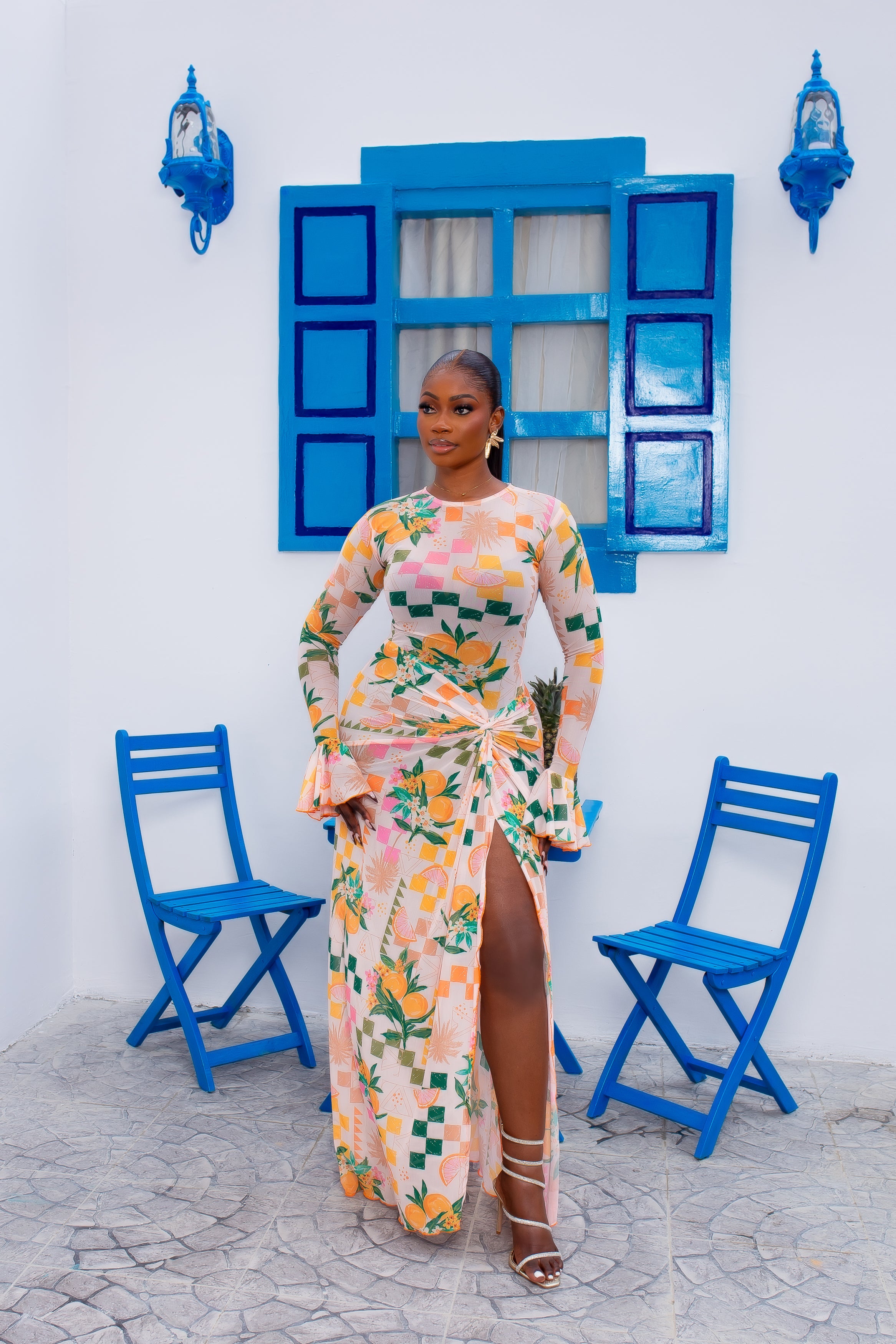 Milan Mesh Dress (Tropicália)