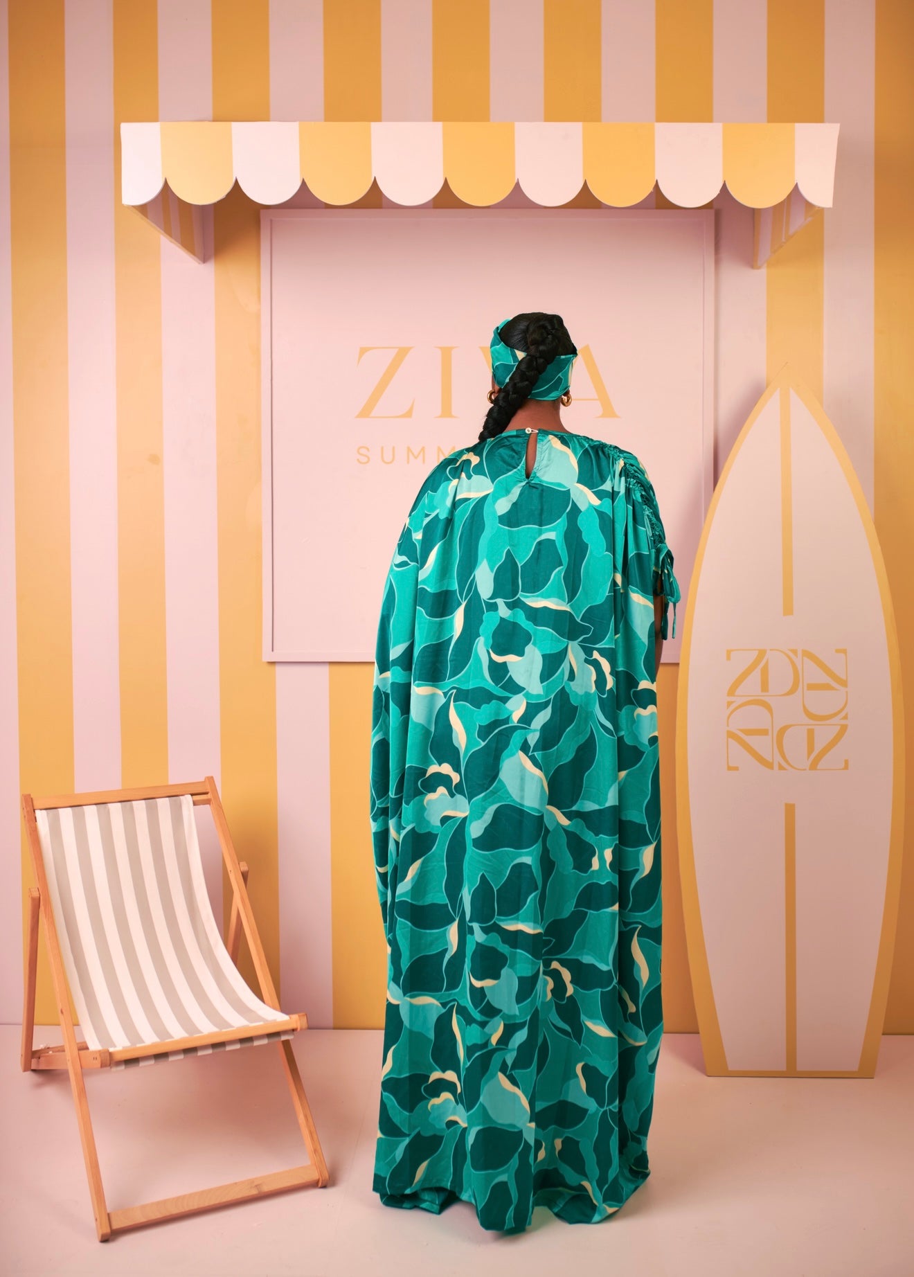 Aminah Silk Bubu (Tidal Reef Print)