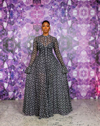 Neriah Mesh Dress (Ziva custom Print)