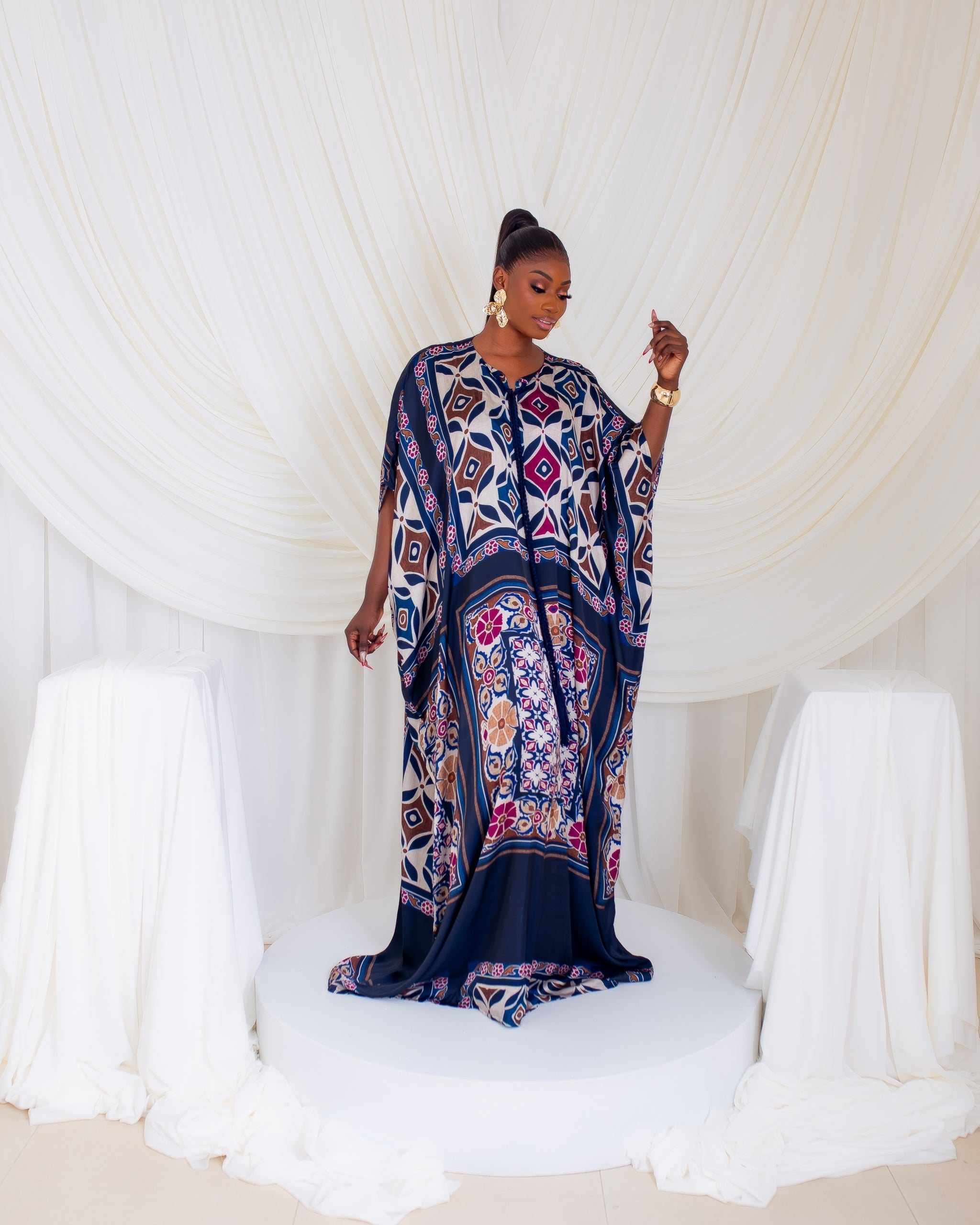 Tassle Silk Bubu (Midnight Mosaic)