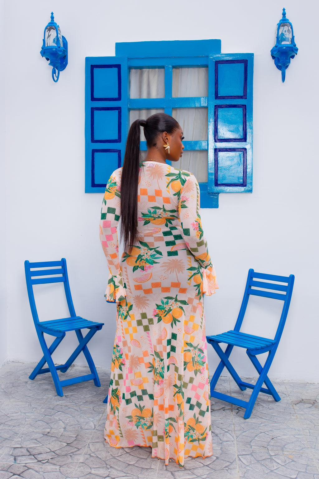 Milan Mesh Dress (Tropicália)