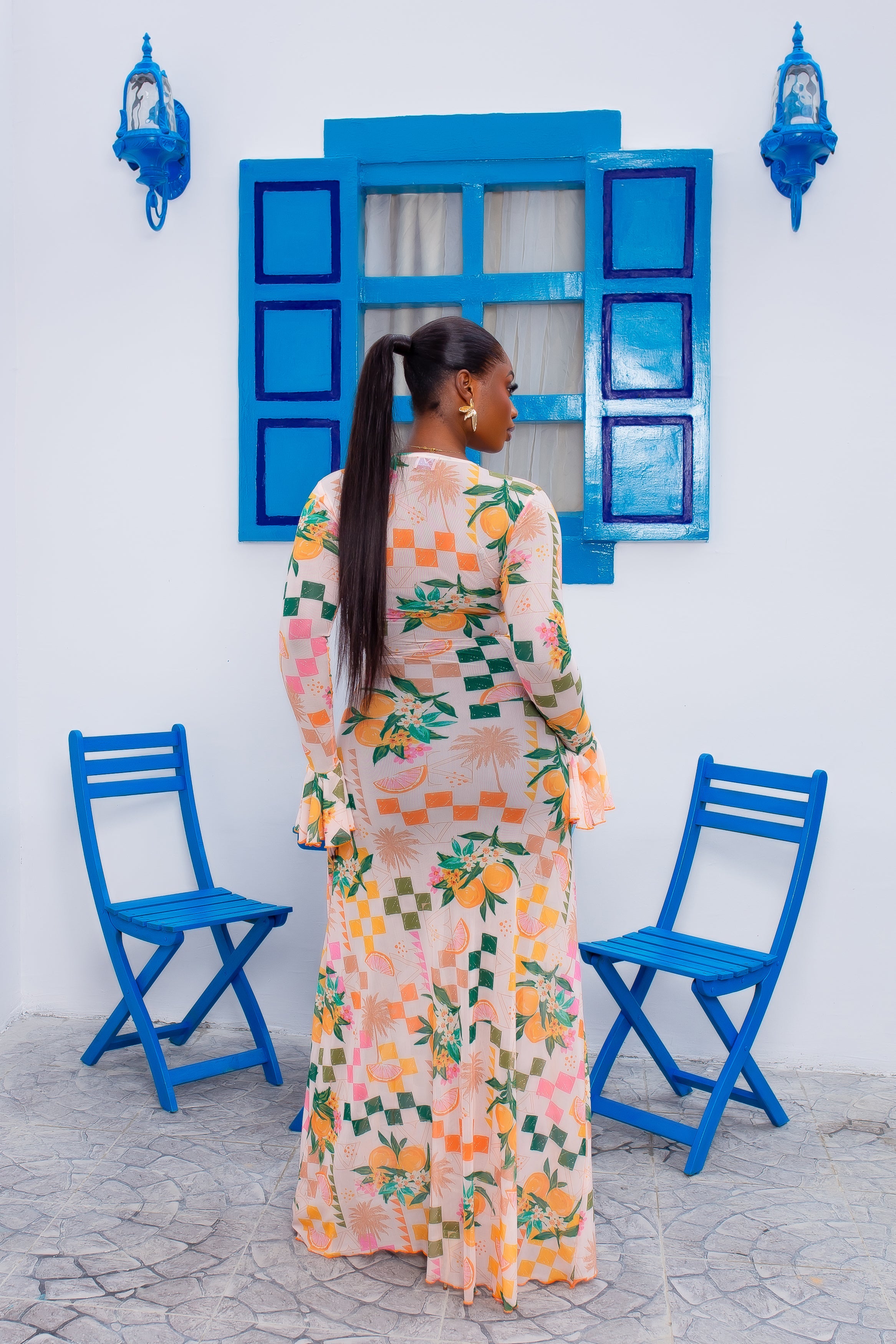 Milan Mesh Dress (Tropicália)