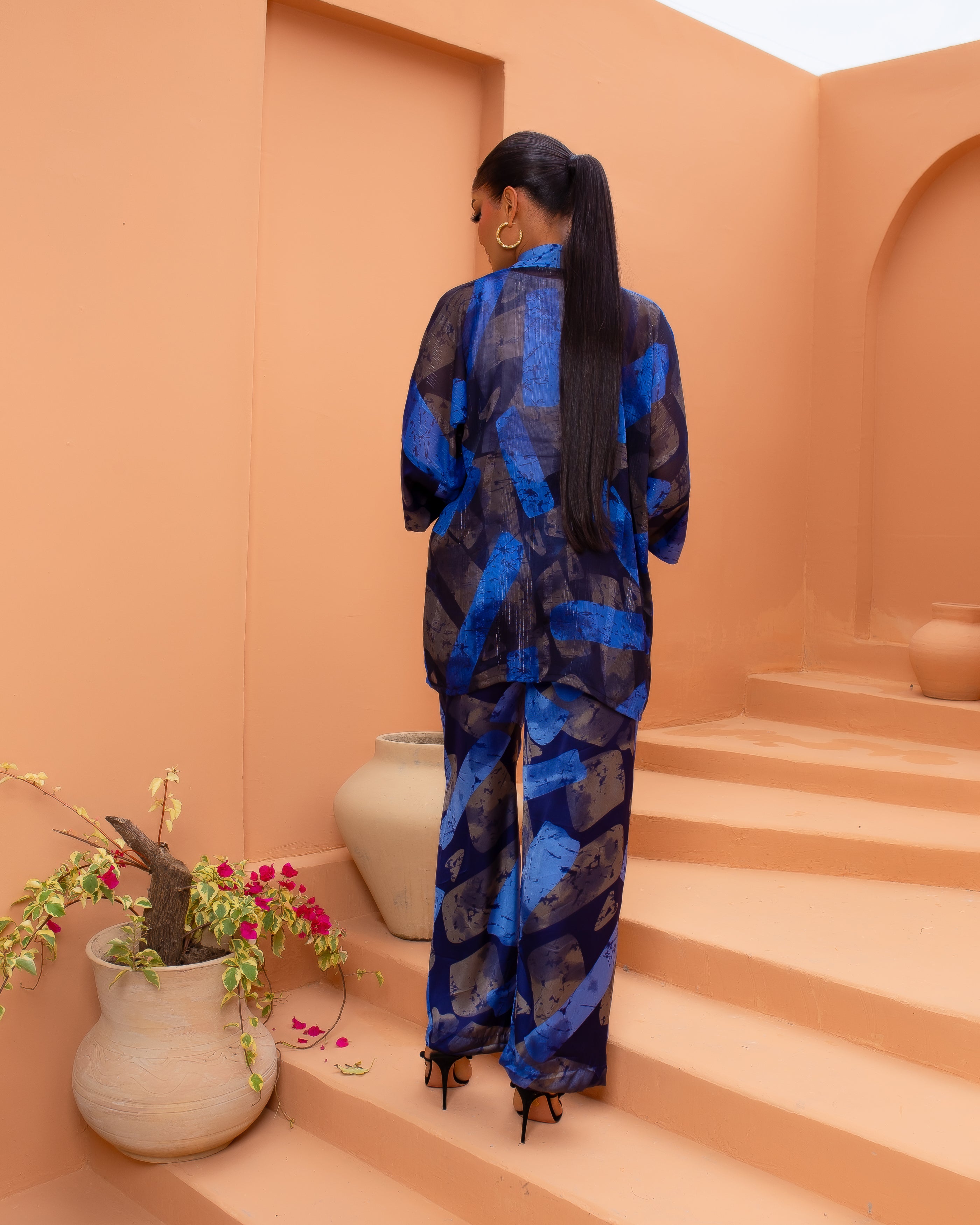 Zoya Kimono Set (Midnight Mirage)
