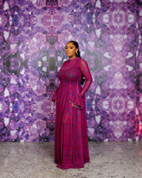 Neriah Mesh Dress (Ziva custom Print)