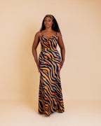 Kiyanah Silk Print Maxi