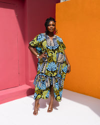 Ife Ankara Bubu(Lotus Mosaic Print)