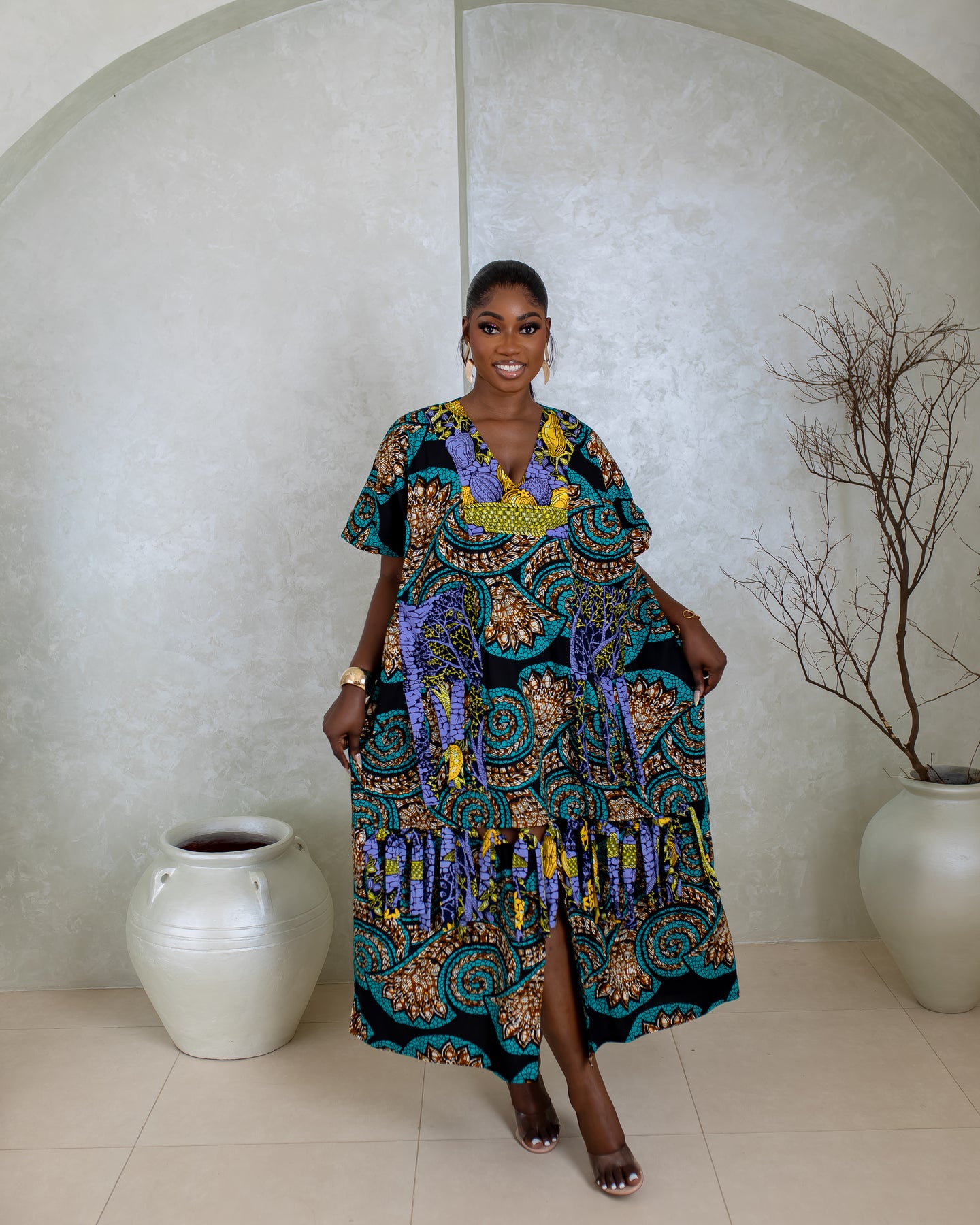 Ife Ankara Bubu (Royal Garden Print)